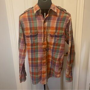 Ralph Lauren Men's Vibrant Plaid Button-Down Shirt